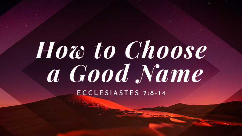 How to Choose a Good Name